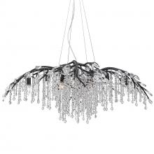  9903-12 BI - Autumn Twilight 12 Light Chandelier in Black Iron